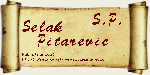 Selak Pitarević vizit kartica